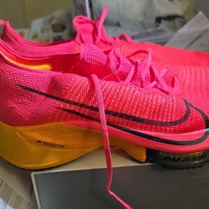 Nike Women’s Bright Pink and Yellow ZoomX Running Shoes